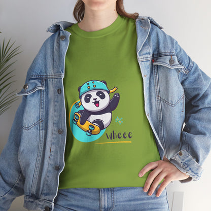 Skateboard Panda Unisex Cotton Tee