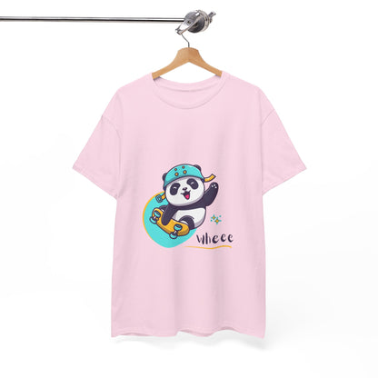 Skateboard Panda Unisex Cotton Tee