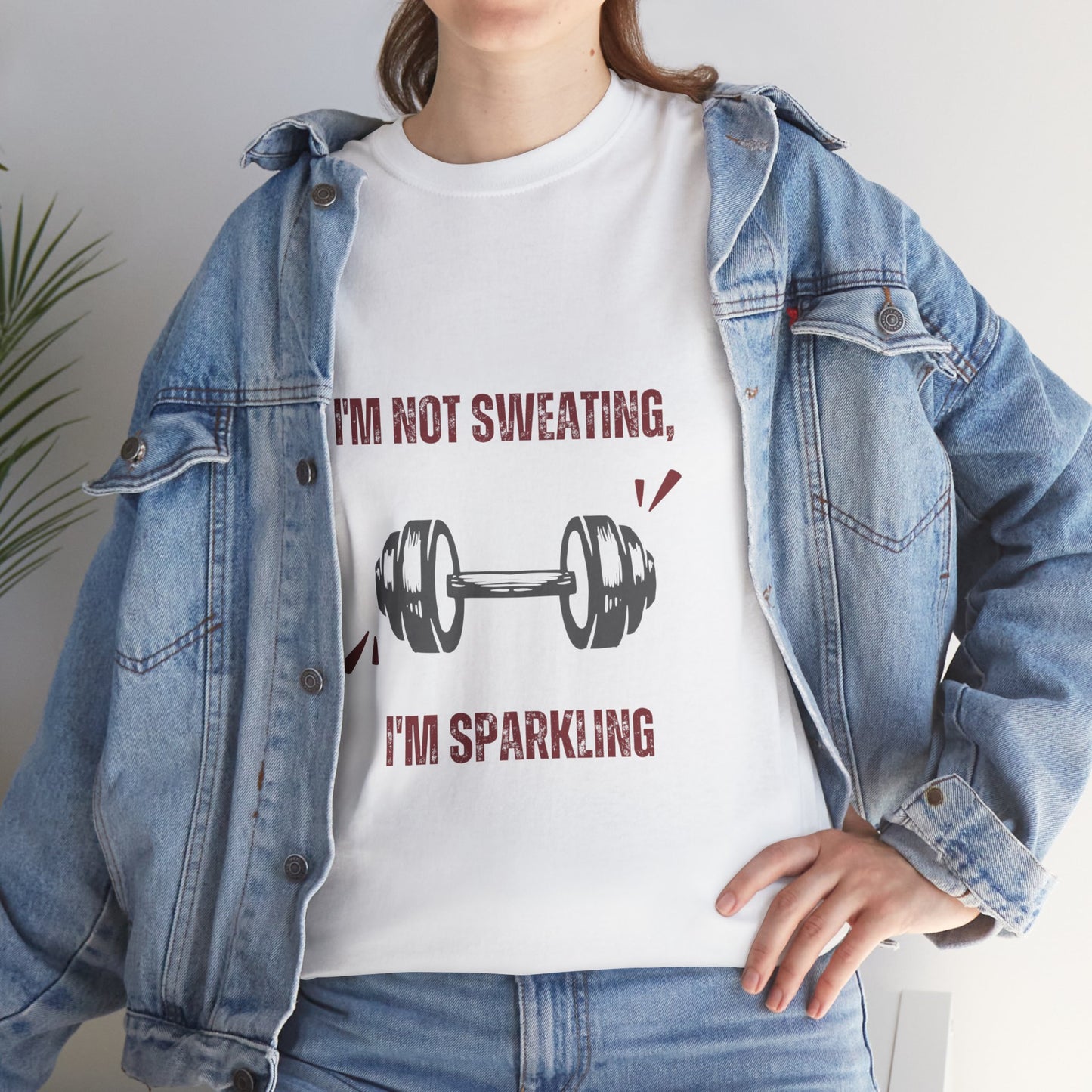 Sparkling Not Sweating Unisex Cotton Tee