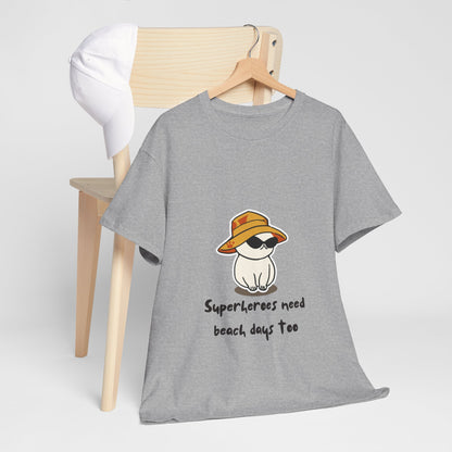 Beach Days Casual Unisex Cotton Tee