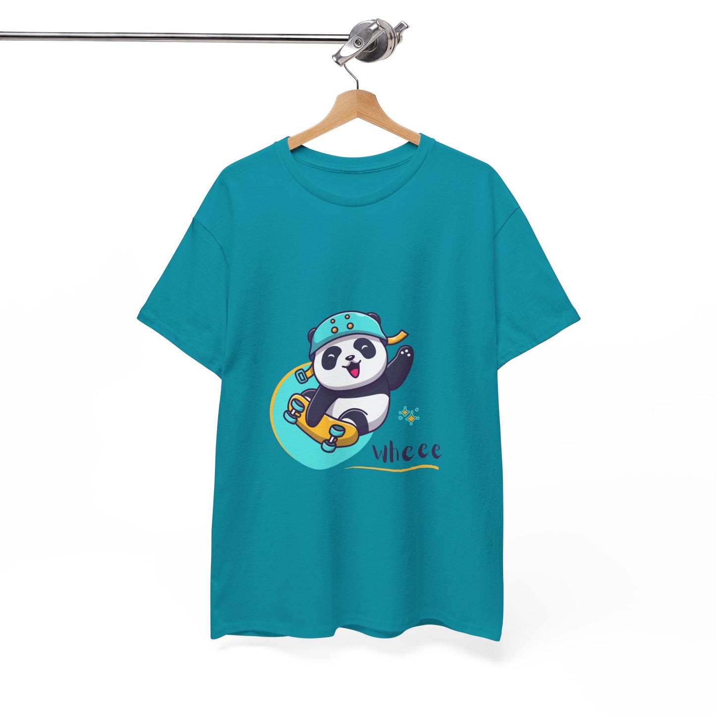 Skateboard Panda Unisex Cotton Tee