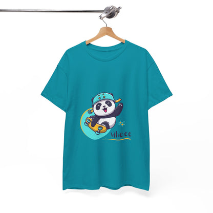 Skateboard Panda Unisex Cotton Tee