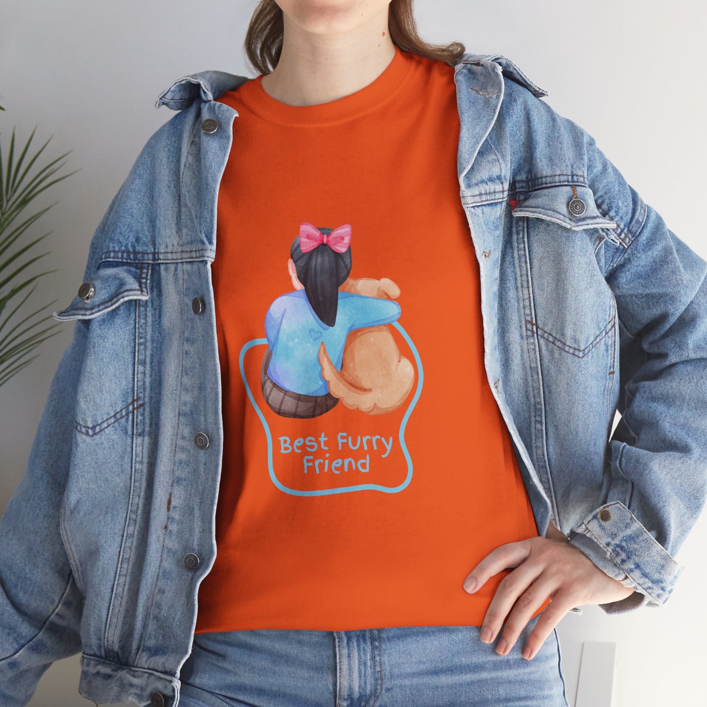 Furry Friend Pet Lover Unisex Cotton Tee