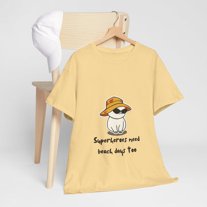 Beach Days Casual Unisex Cotton Tee