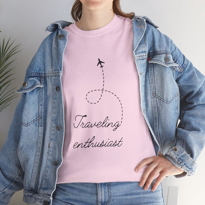 Travel Enthusiast Unisex Cotton Tee