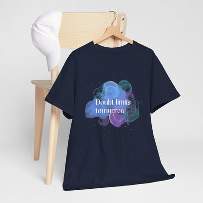 Doubt Limits Inspirational Unisex Cotton Tee