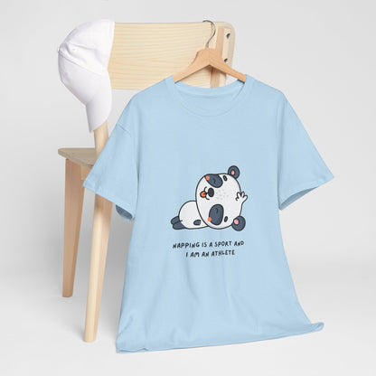 Napping Panda Unisex Cotton Tee