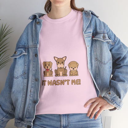 Mysterious Puppy Funny Unisex Cotton Tee