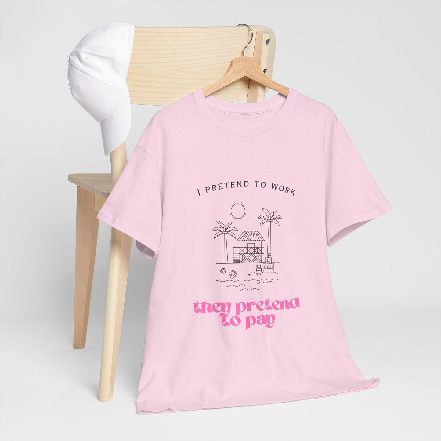 Pretend to Pay Office Humour Unisex Cotton Tee