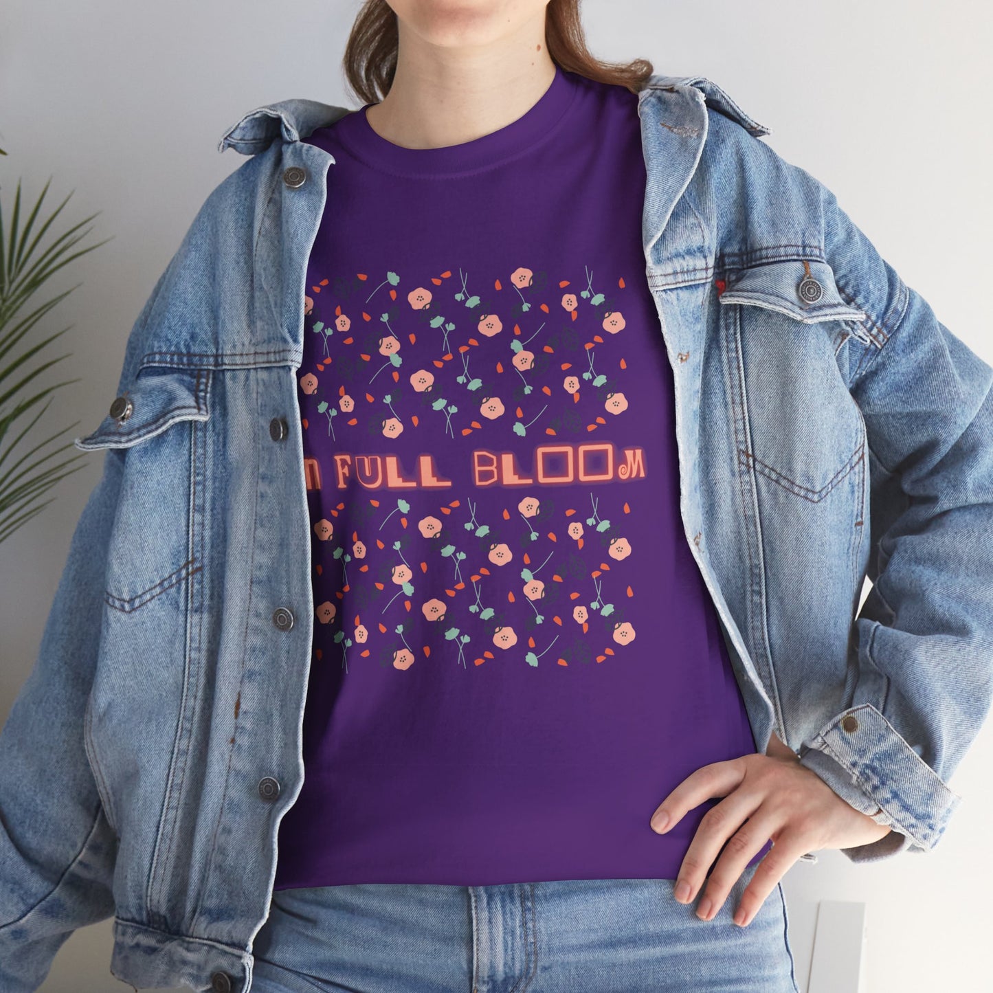 Casual Full Bloom Unisex Cotton Tee