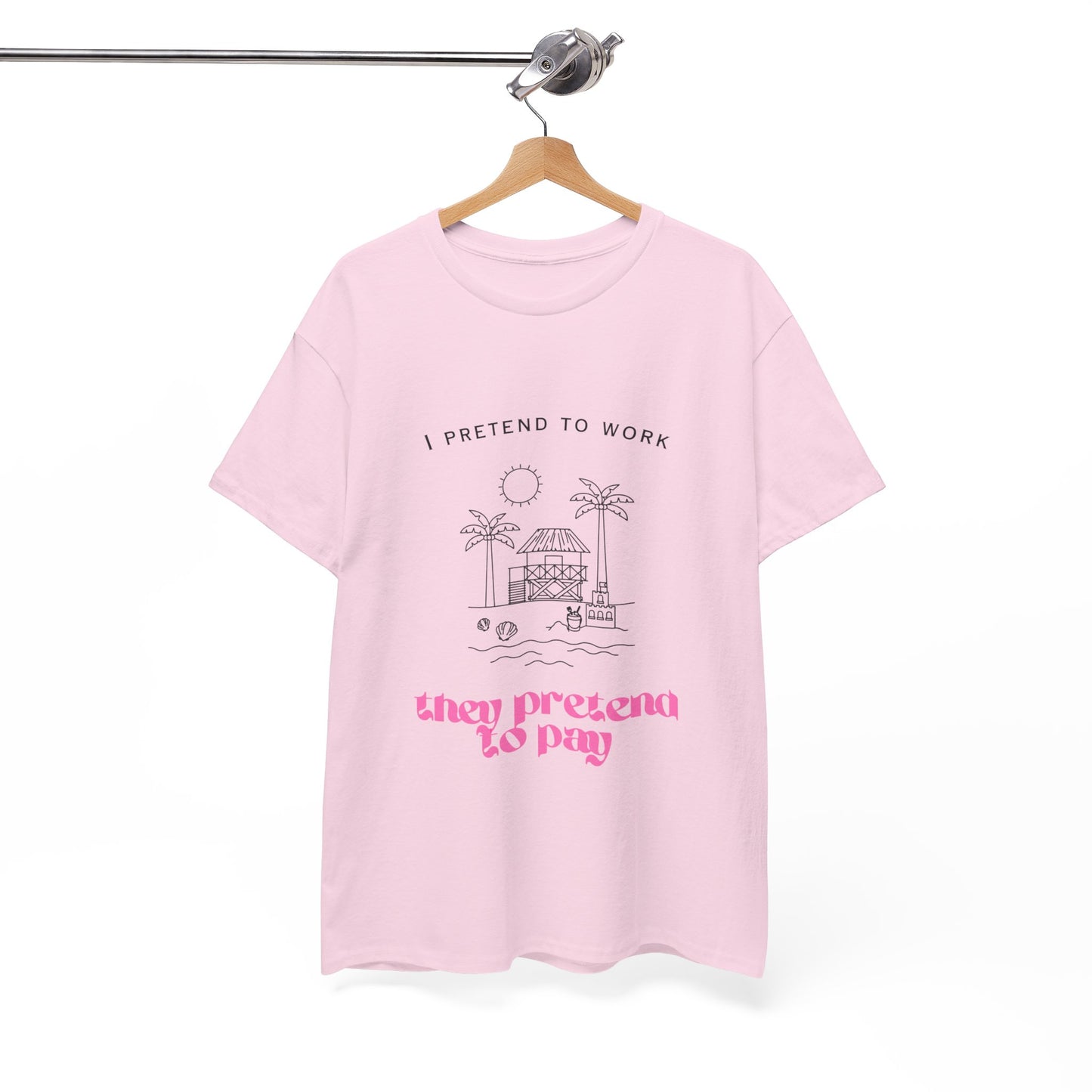 Pretend to Pay Office Humour Unisex Cotton Tee