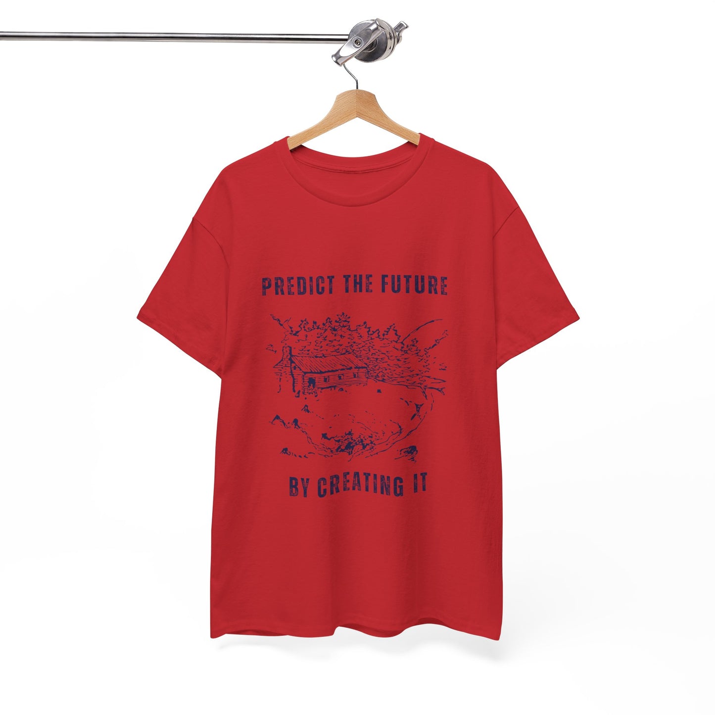 Predict The Future Inspirational Unisex Cotton Tee