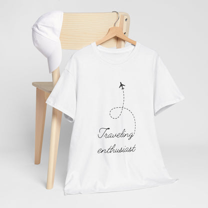 Travel Enthusiast Unisex Cotton Tee