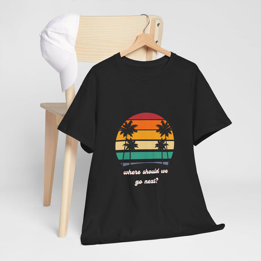 Travel Casual Unisex Cotton Tee