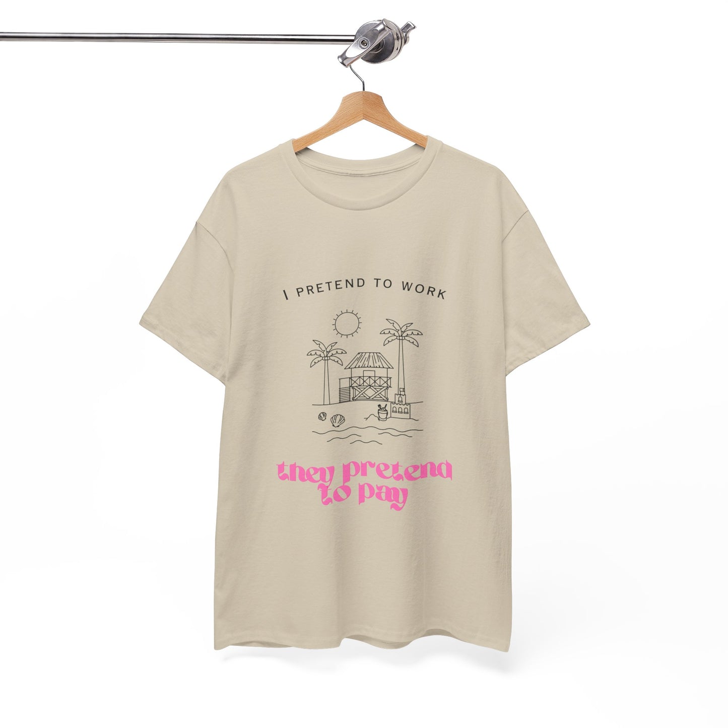 Pretend to Pay Office Humour Unisex Cotton Tee