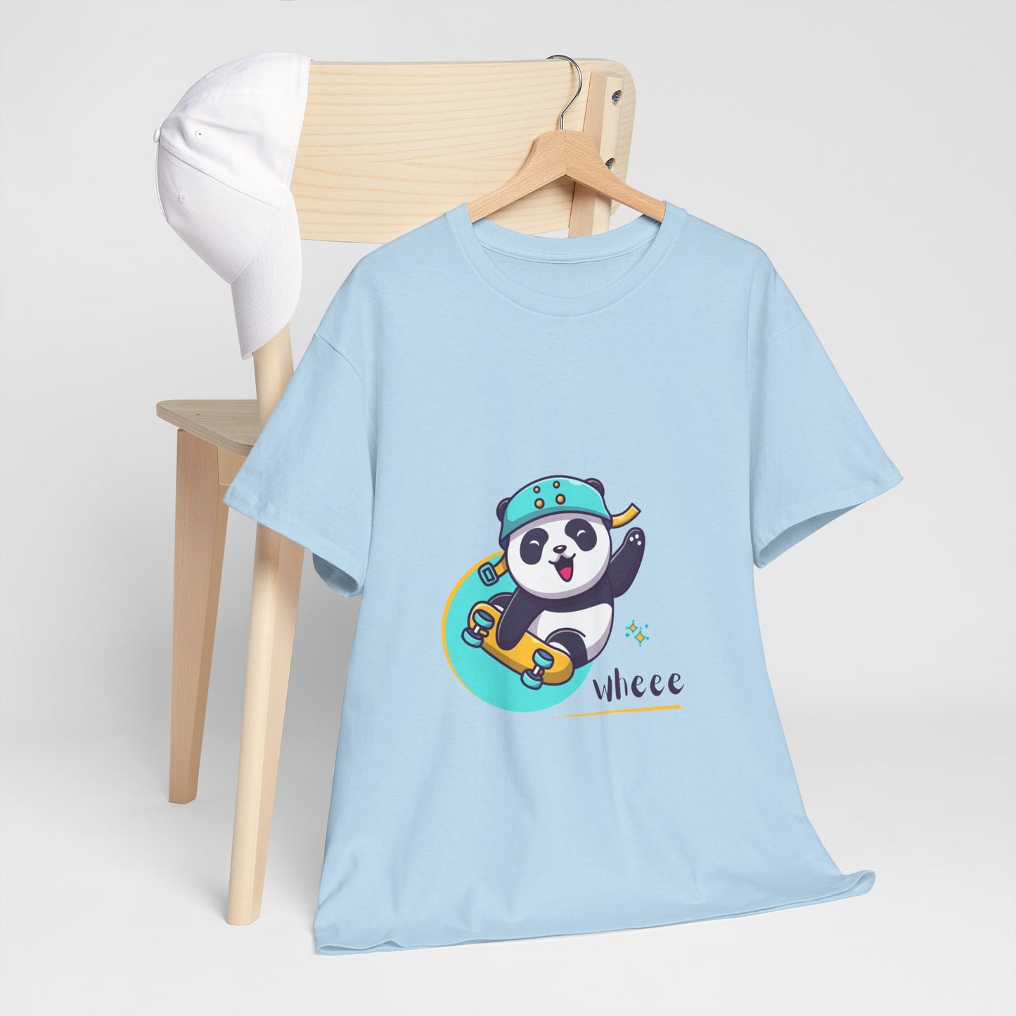 Skateboard Panda Unisex Cotton Tee