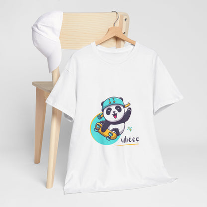 Skateboard Panda Unisex Cotton Tee