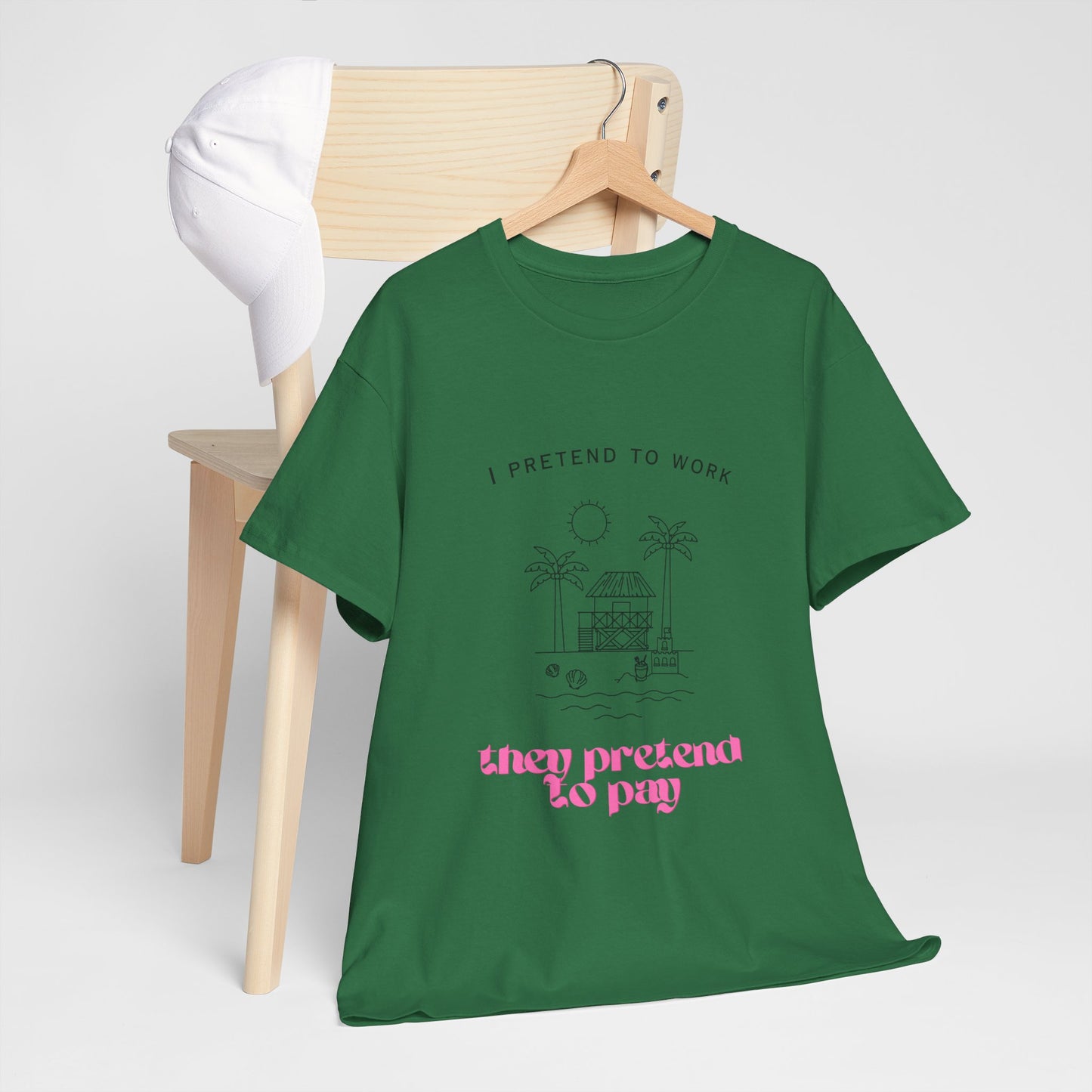 Pretend to Pay Office Humour Unisex Cotton Tee