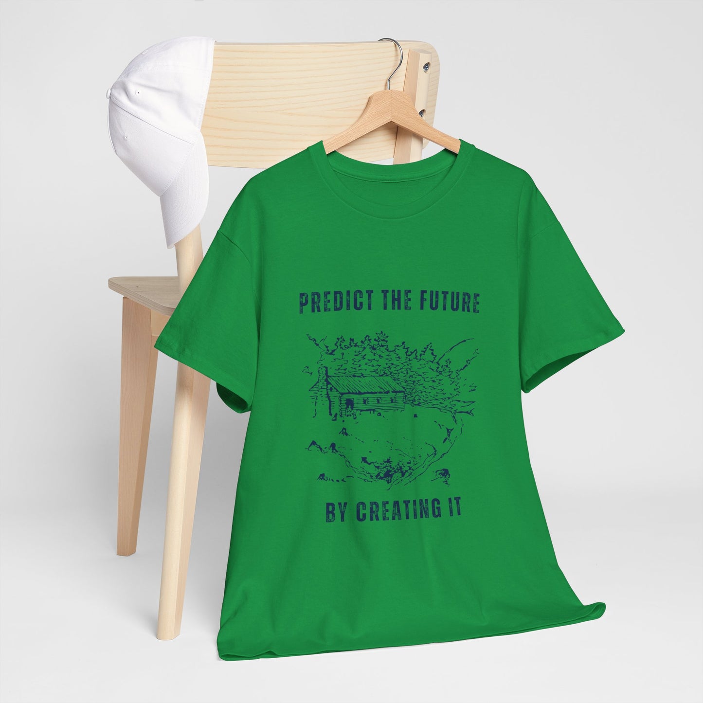 Predict The Future Inspirational Unisex Cotton Tee