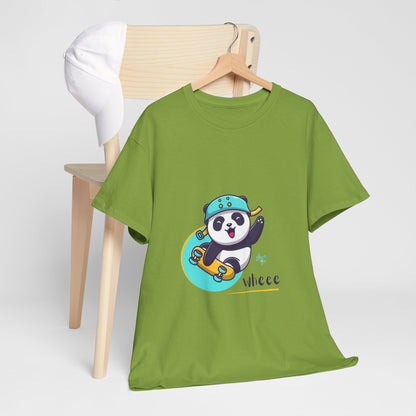 Skateboard Panda Unisex Cotton Tee