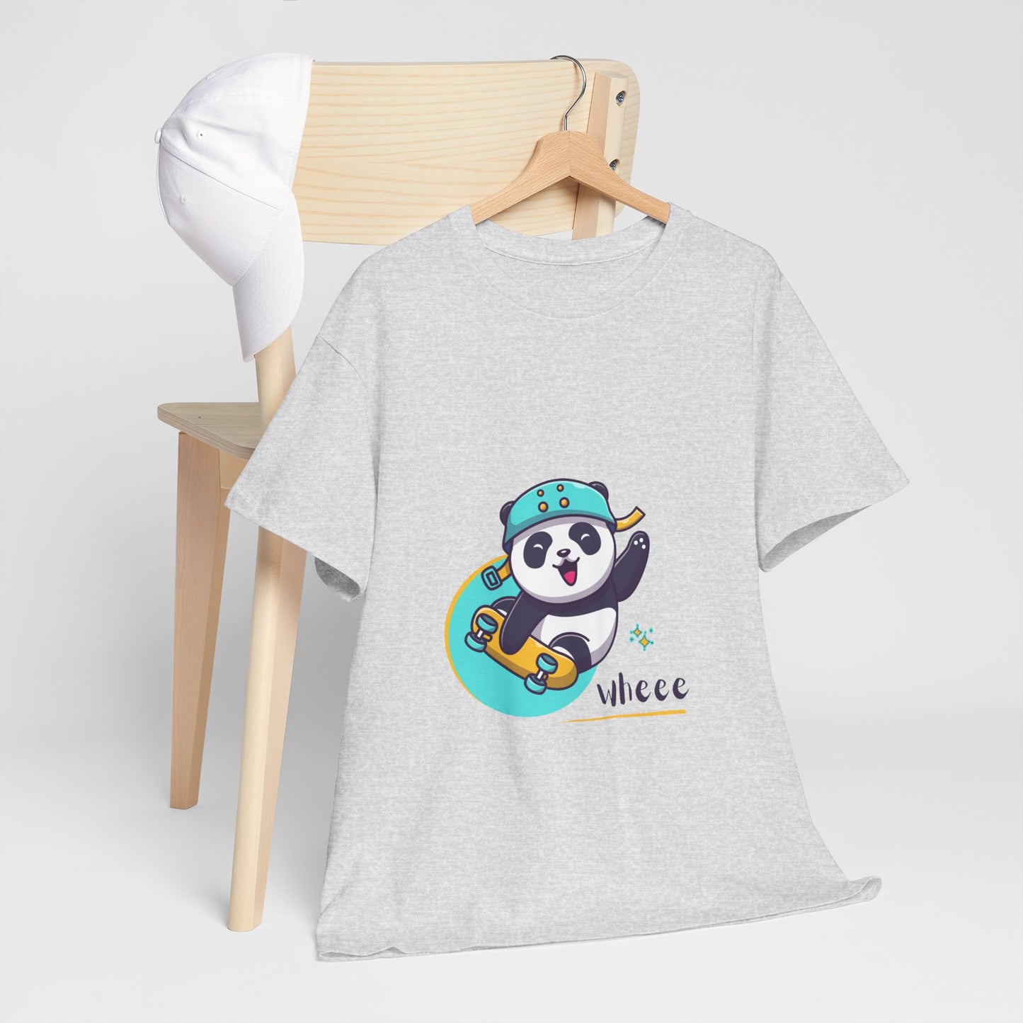 Skateboard Panda Unisex Cotton Tee