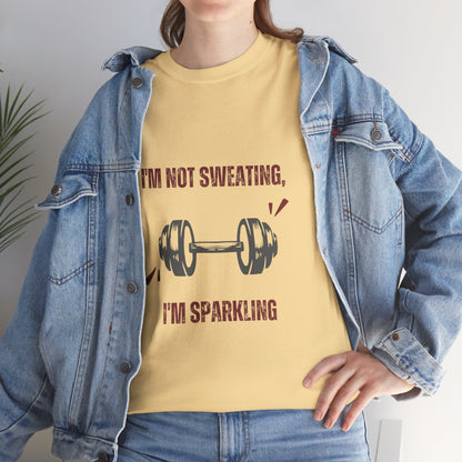 Sparkling Not Sweating Unisex Cotton Tee