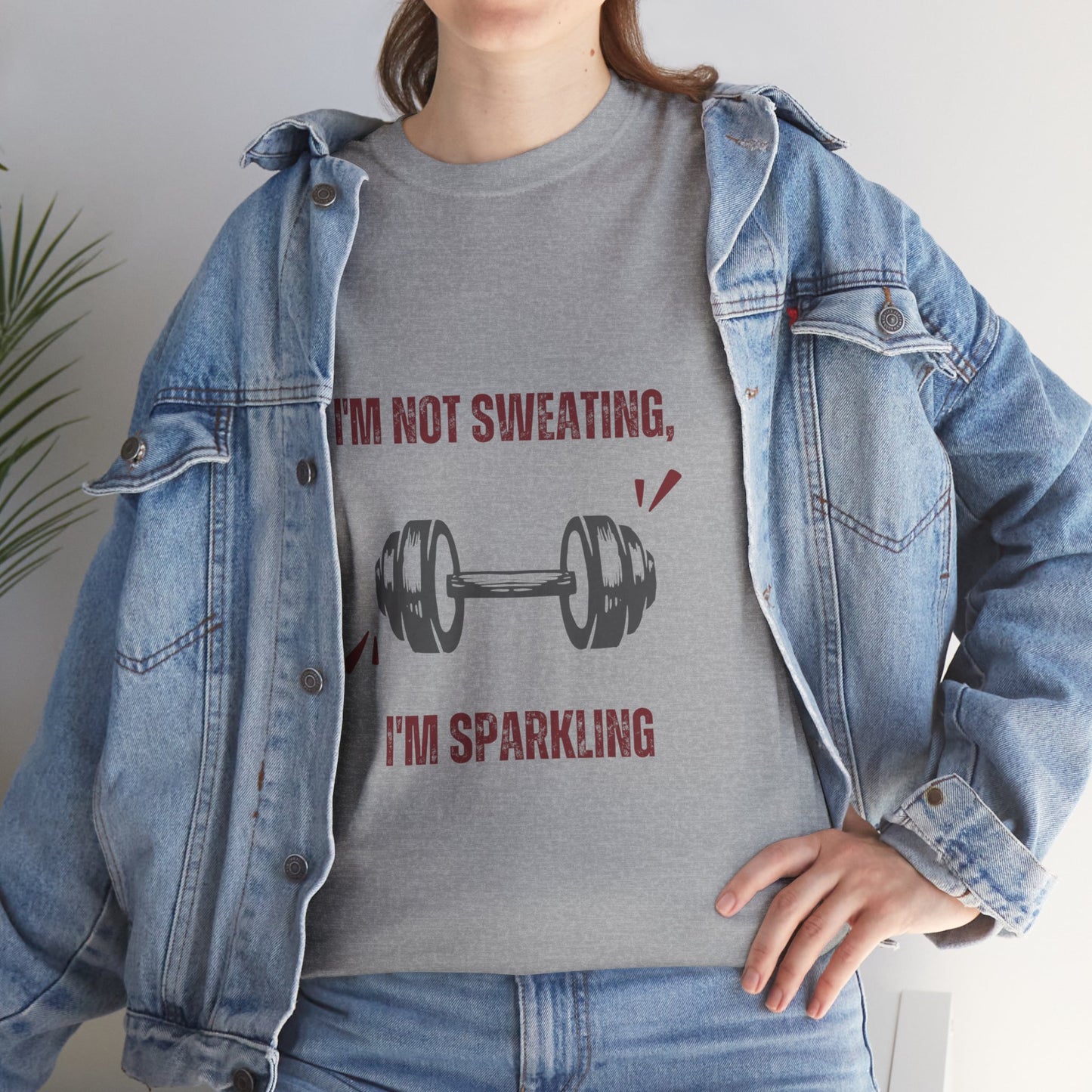 Sparkling Not Sweating Unisex Cotton Tee