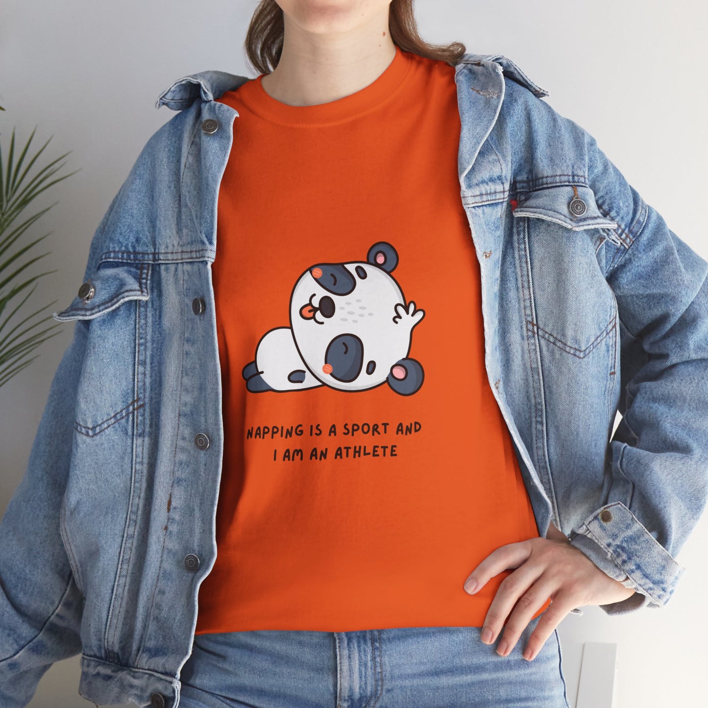 Napping Panda Unisex Cotton Tee