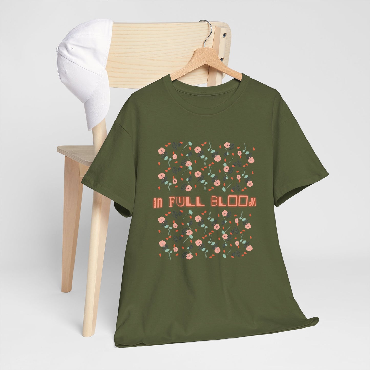 Casual Full Bloom Unisex Cotton Tee