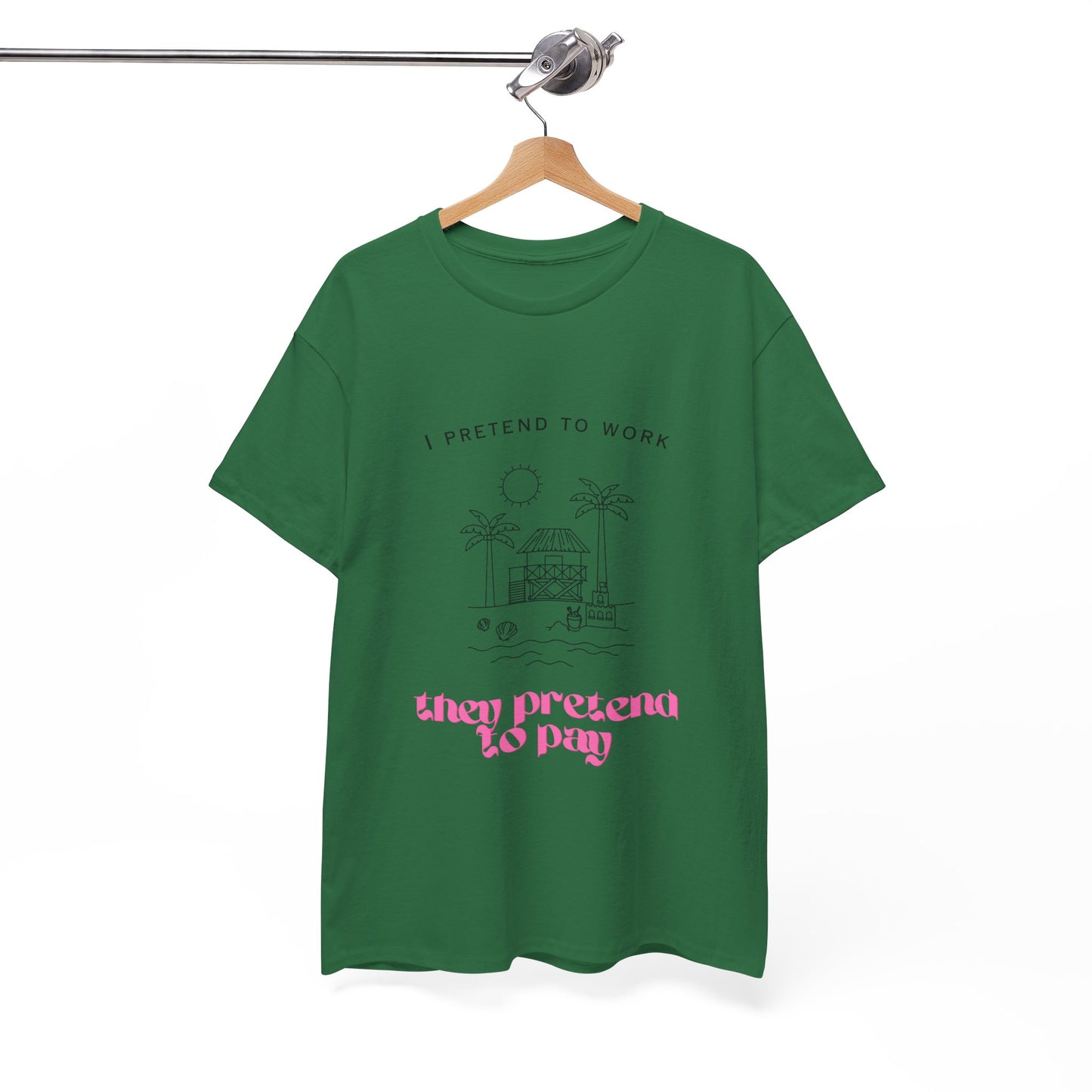 Pretend to Pay Office Humour Unisex Cotton Tee