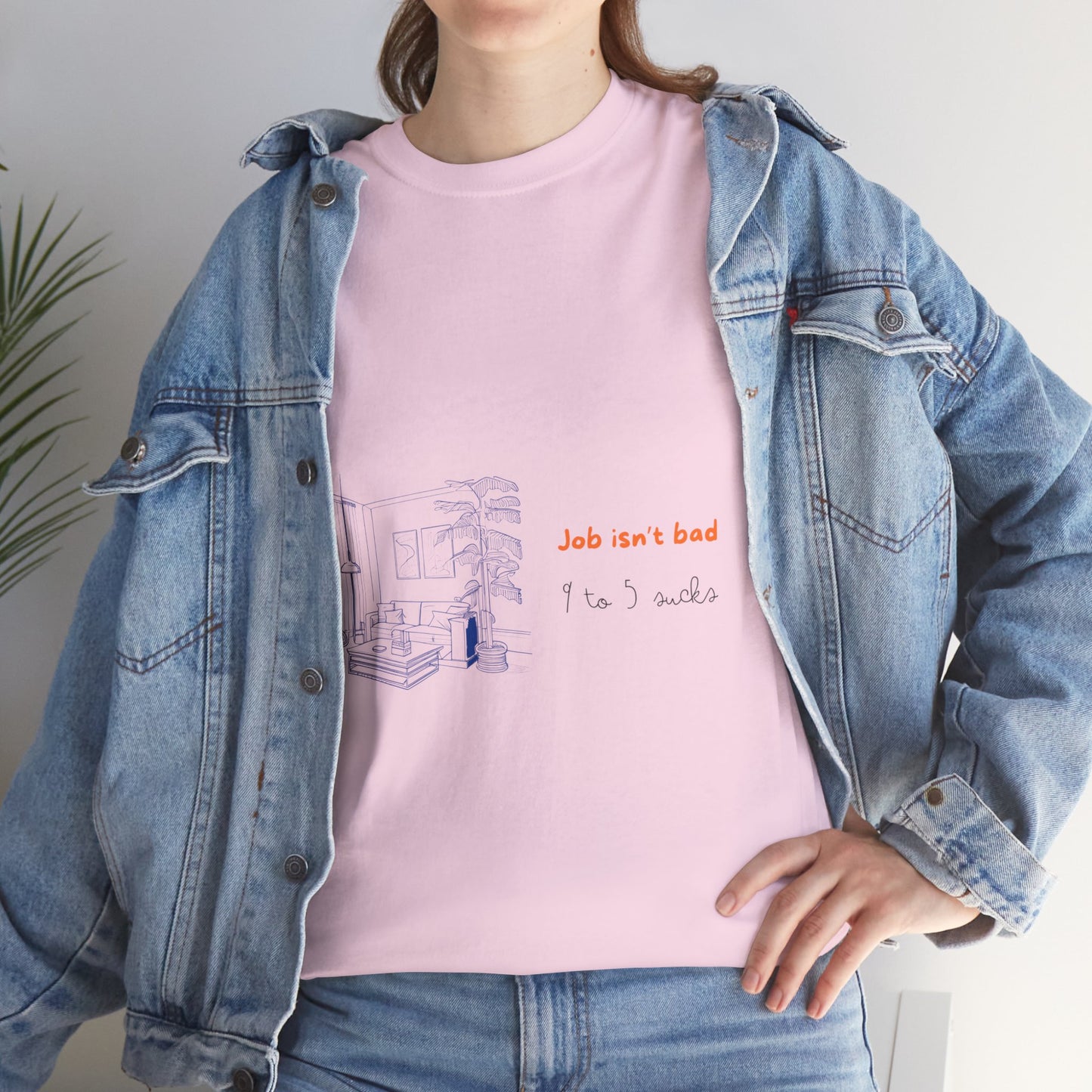 9 to 5 Office Humour Unisex Cotton Tee