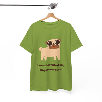 Quirky Funny Pug Unisex Cotton Tee