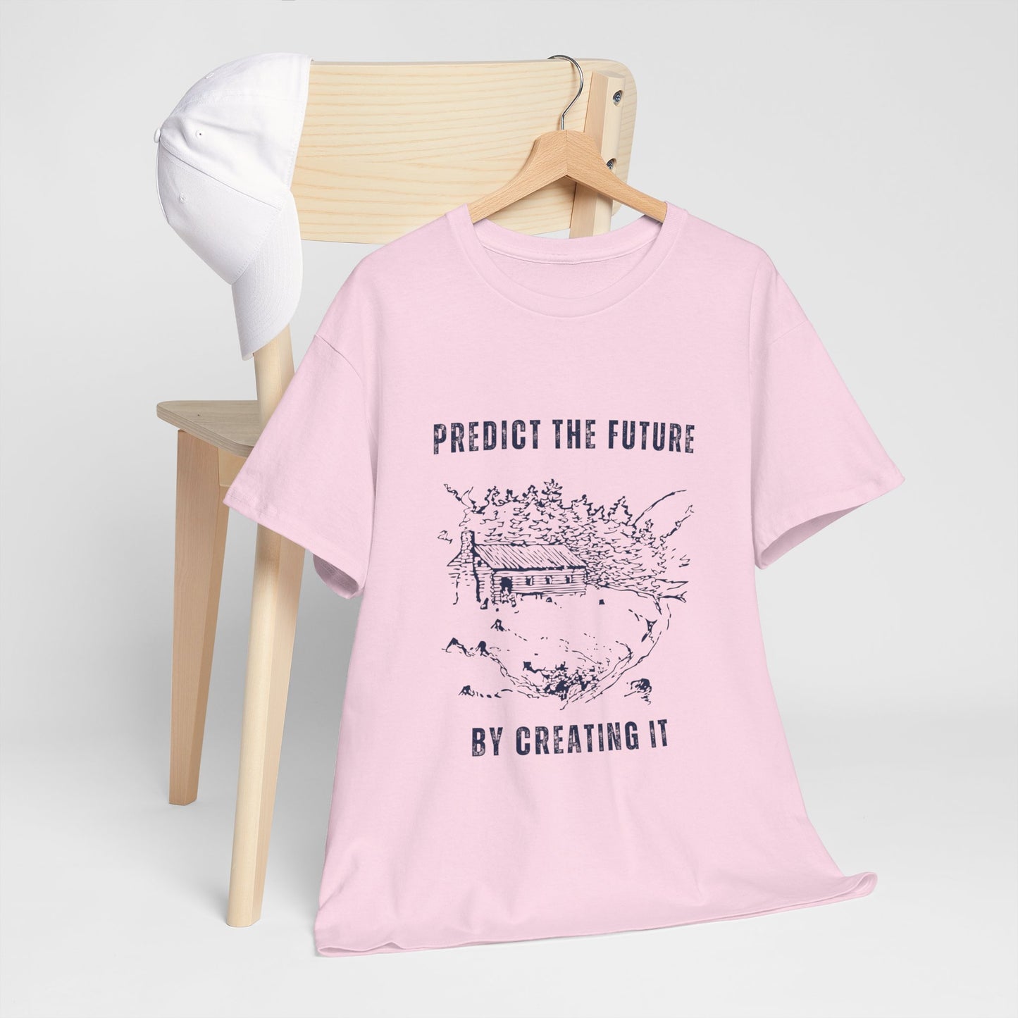 Predict The Future Inspirational Unisex Cotton Tee