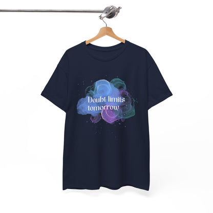 Doubt Limits Inspirational Unisex Cotton Tee