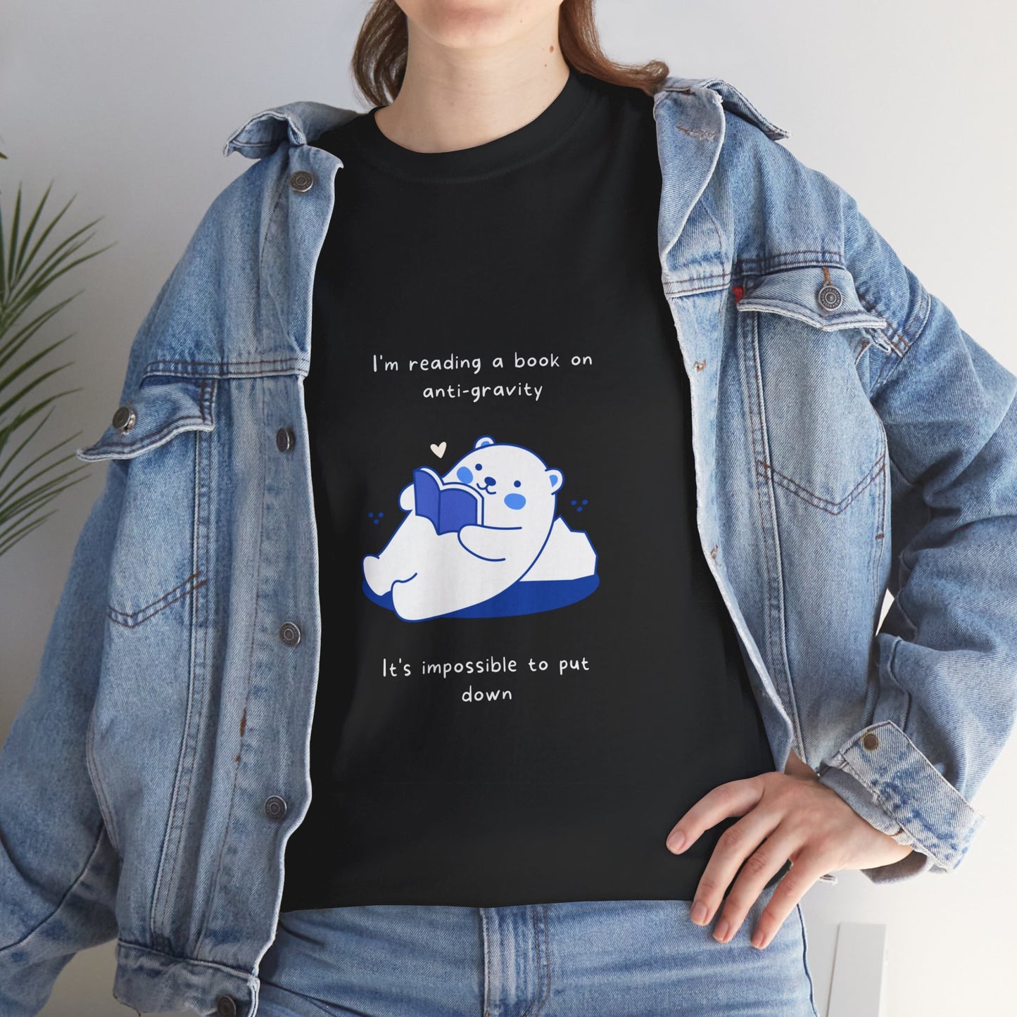 Witty Bear Book Humour Unisex Cotton Tee