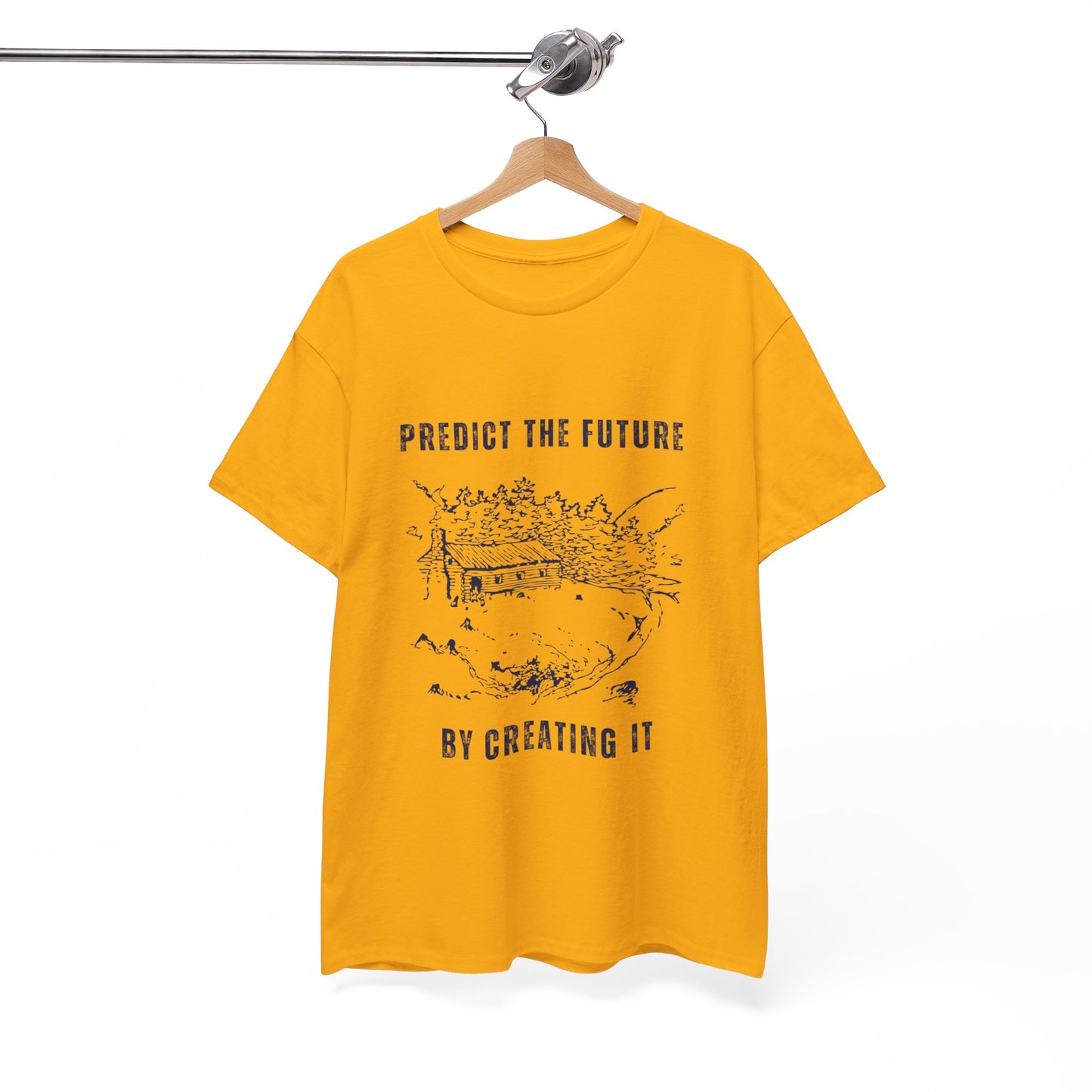 Predict The Future Inspirational Unisex Cotton Tee