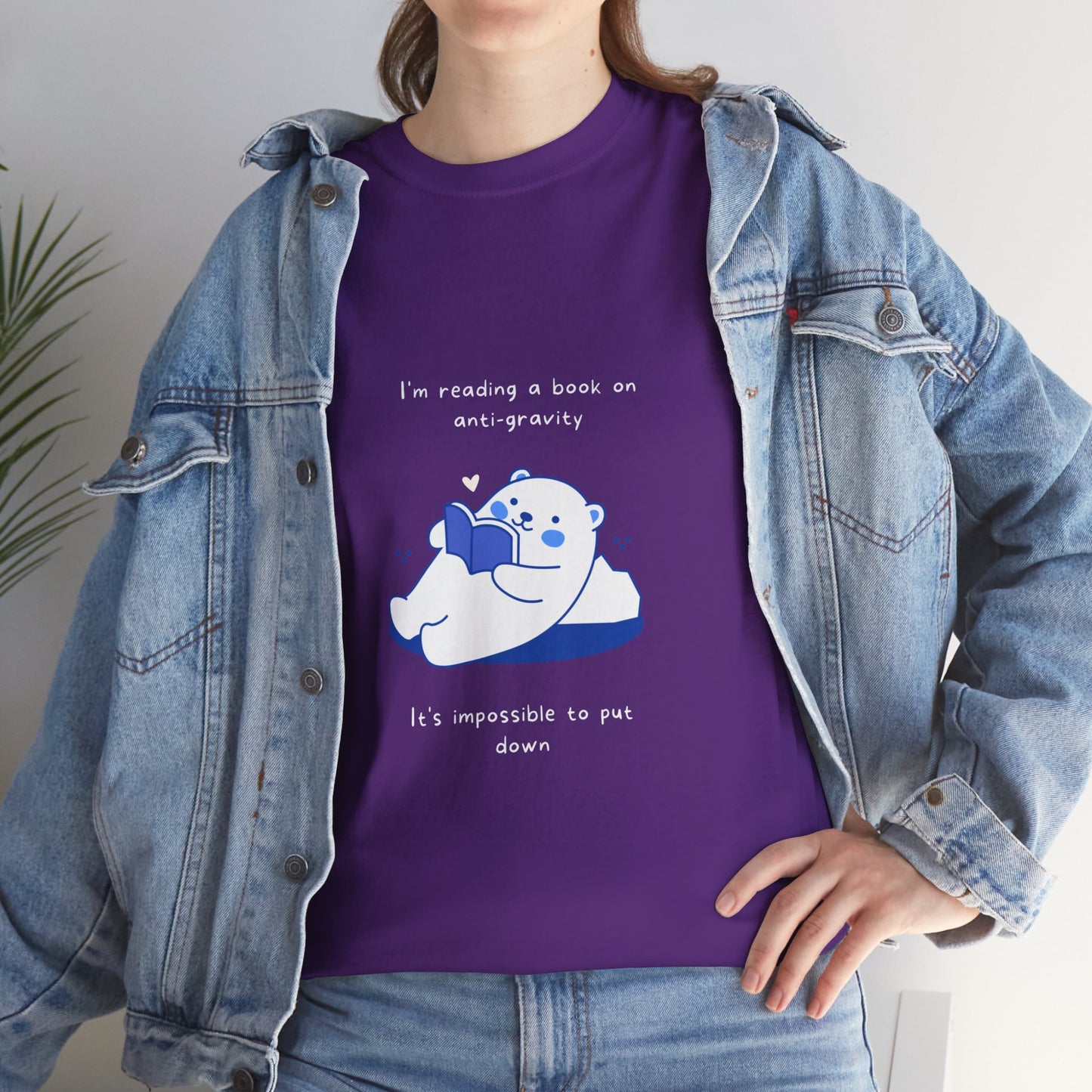 Witty Bear Book Humour Unisex Cotton Tee