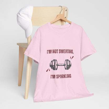 Sparkling Not Sweating Unisex Cotton Tee