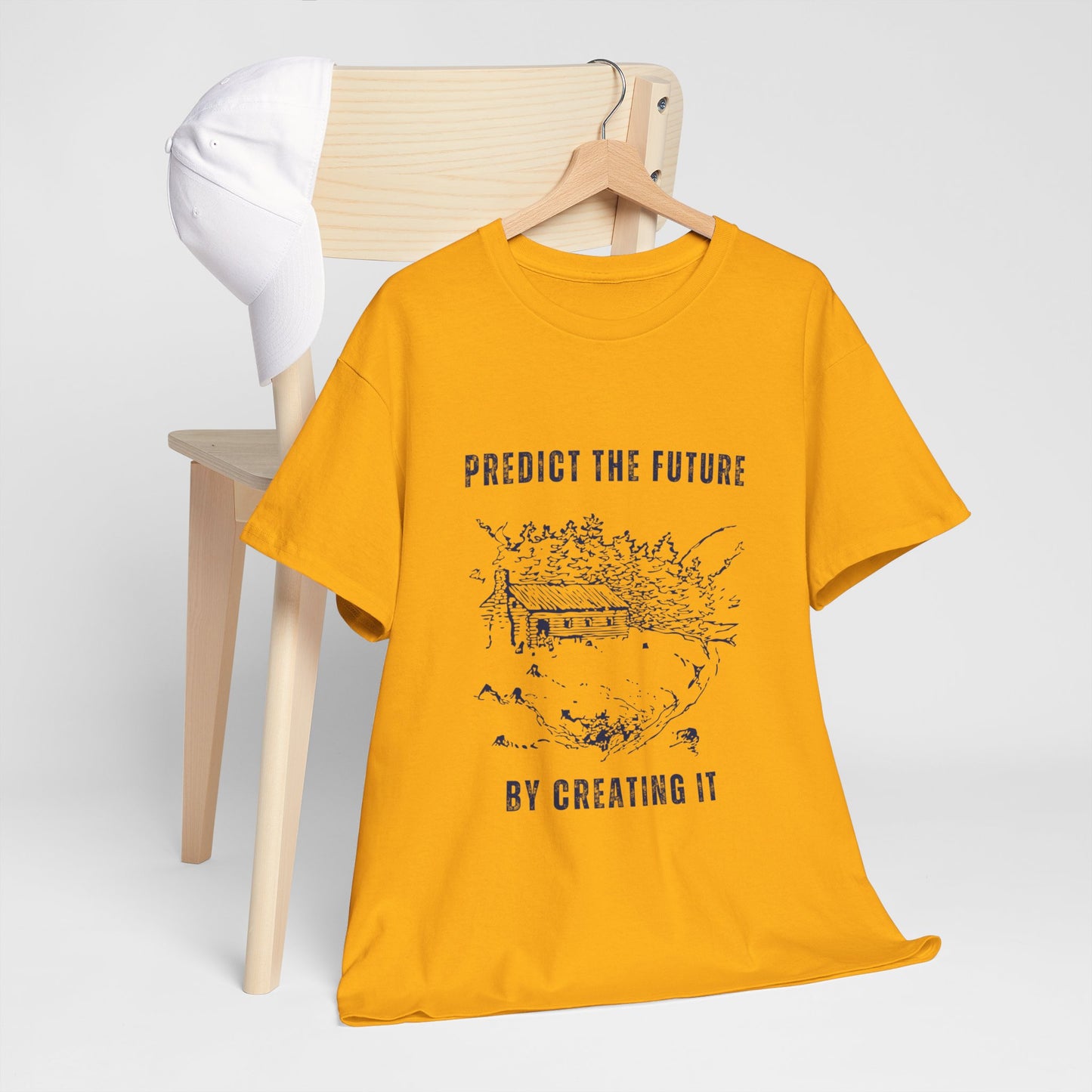 Predict The Future Inspirational Unisex Cotton Tee