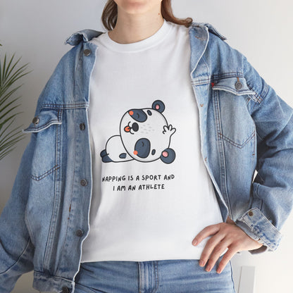 Napping Panda Unisex Cotton Tee