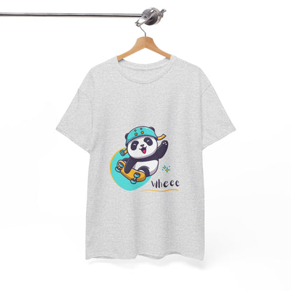 Skateboard Panda Unisex Cotton Tee