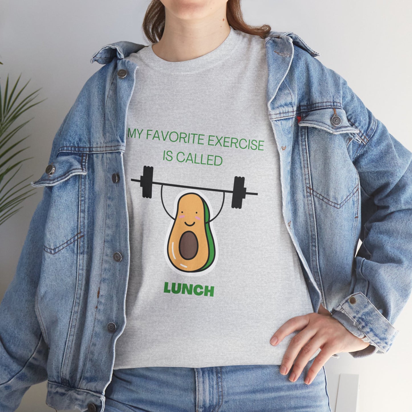 Avocado Workout Unisex Cotton Tee