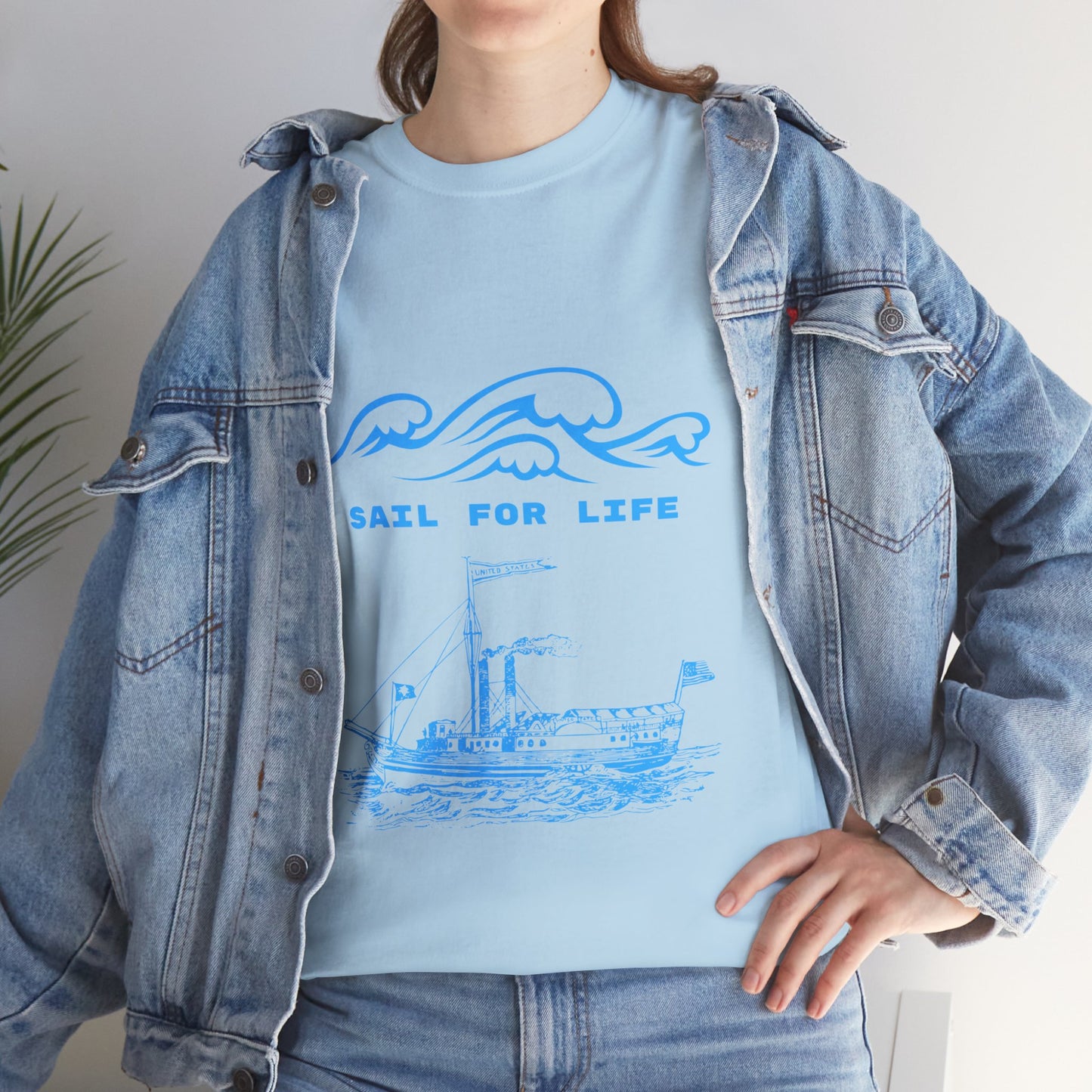 Sail for Life Casual Unisex Cotton Tee