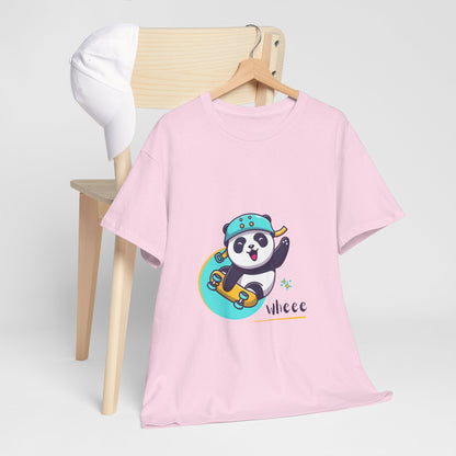 Skateboard Panda Unisex Cotton Tee