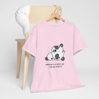 Napping Panda Unisex Cotton Tee