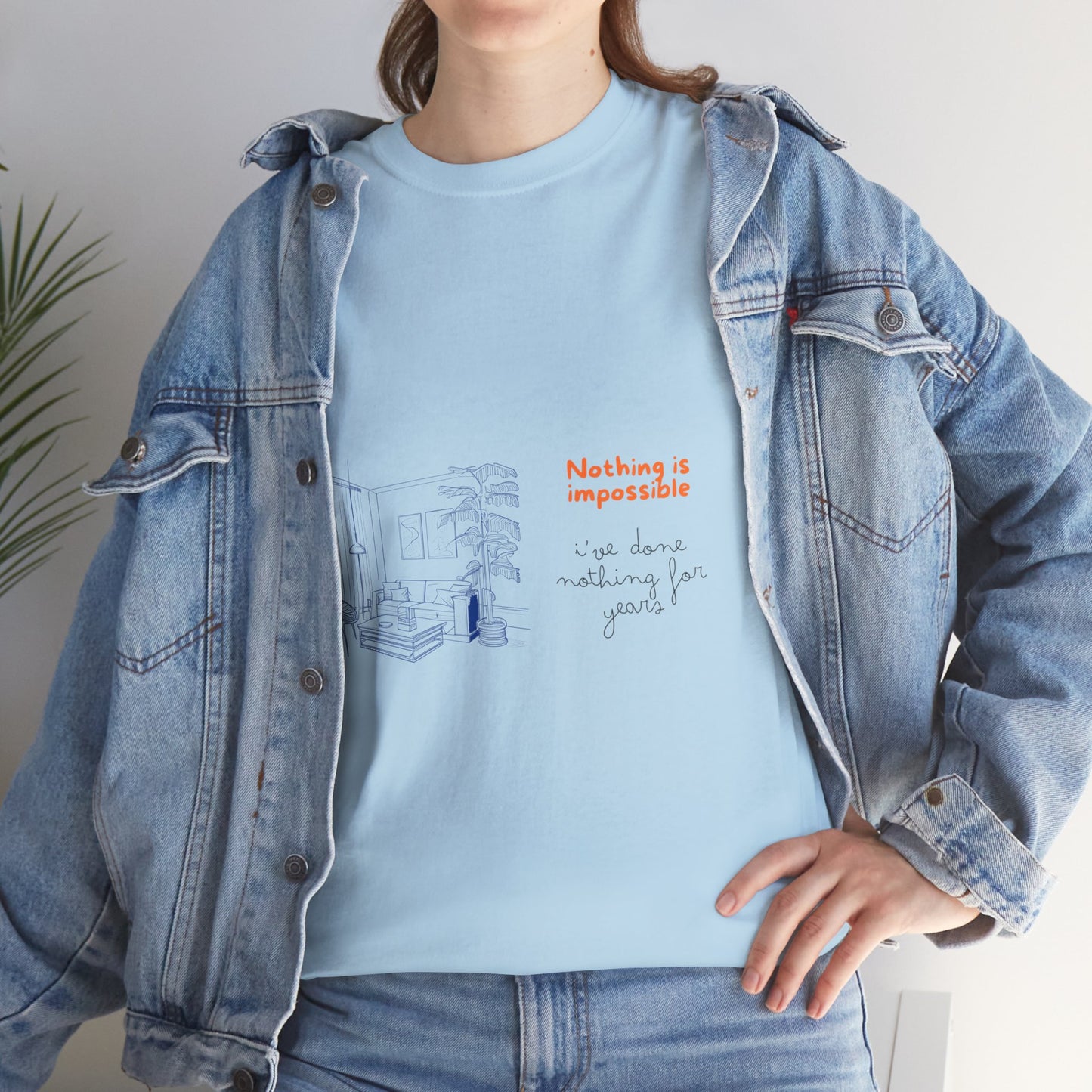 Impossible Witty Casual Unisex Cotton Tee