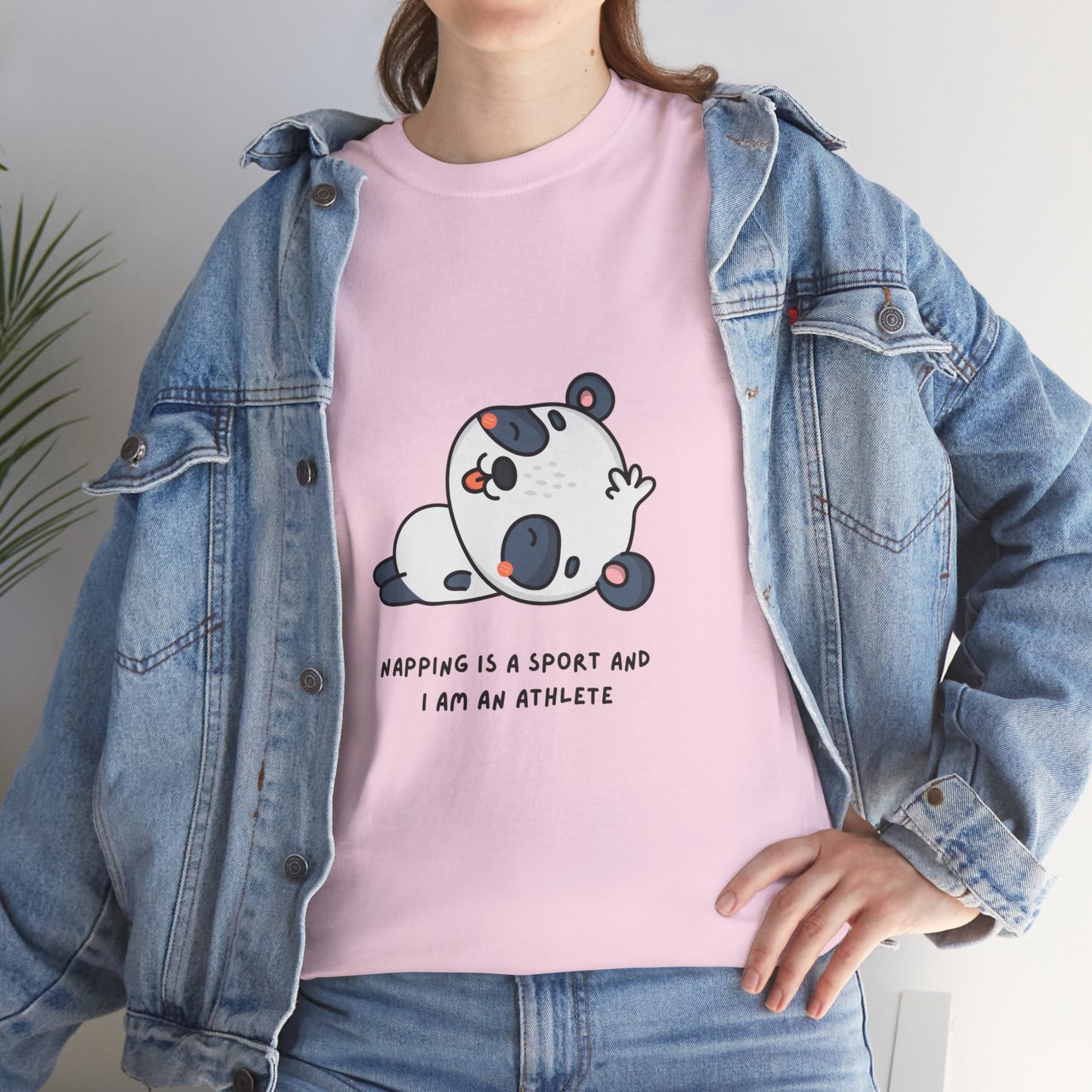 Napping Panda Unisex Cotton Tee