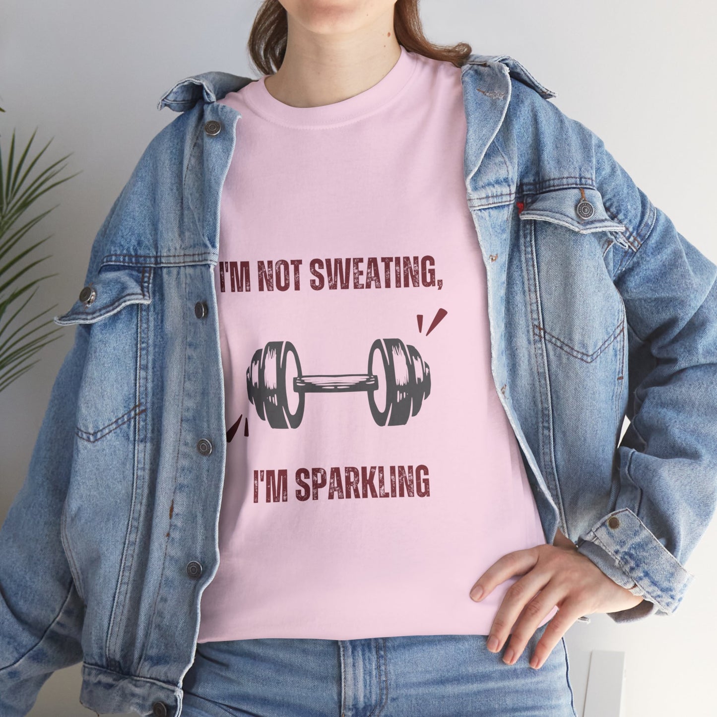 Sparkling Not Sweating Unisex Cotton Tee