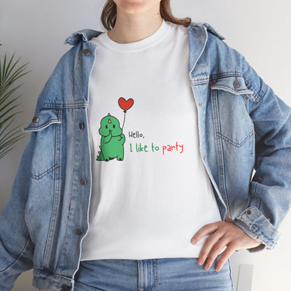 Dino Party Unisex Cotton Tee