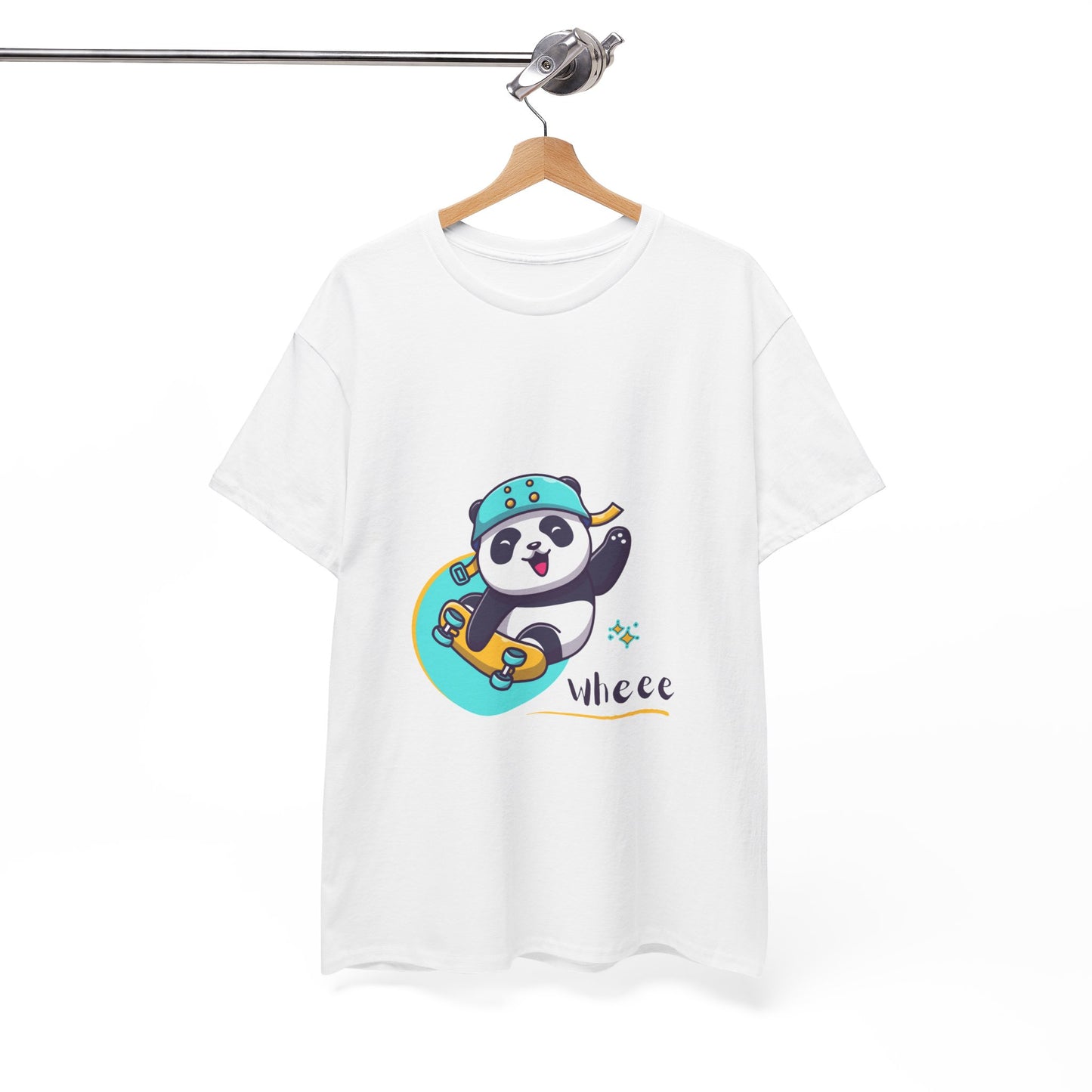 Skateboard Panda Unisex Cotton Tee